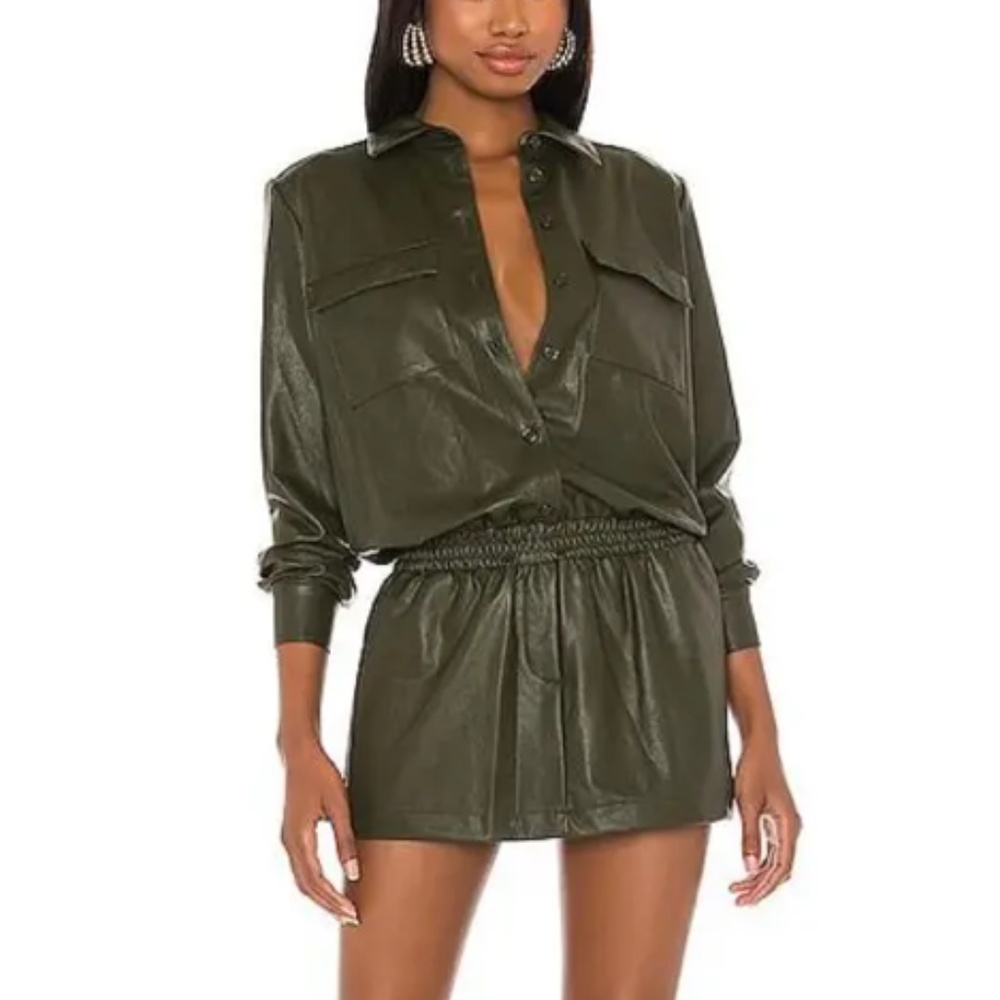 Amanda Uprichard NWOT Leather Fritzi Dress